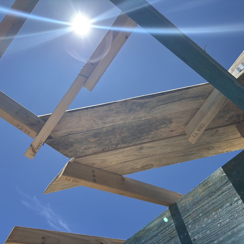 Valley board ends left unsupported, so they can sag and drum in wind, found during a frame inspection in Maddingley